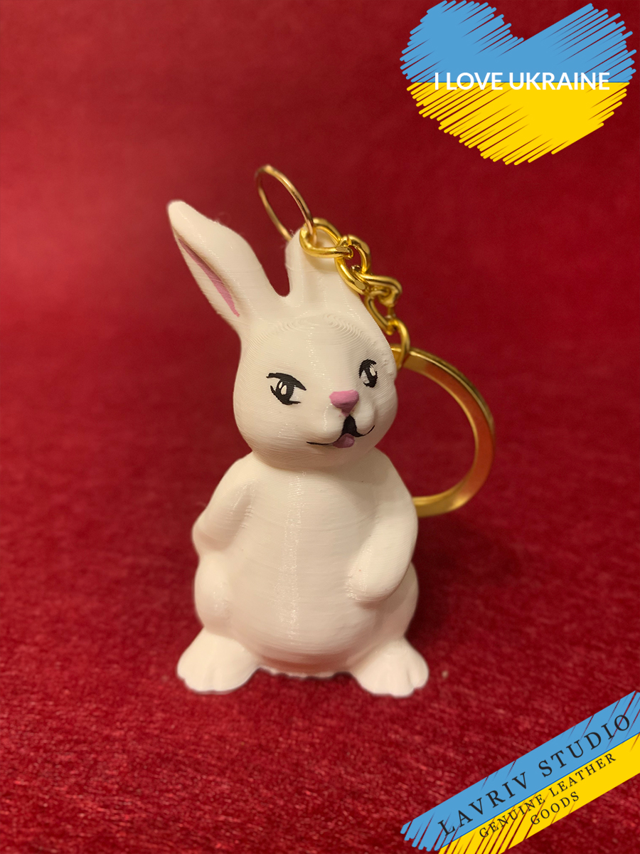3D model Funny Bunny keychain (STL file) LAVRIV STUDIO
