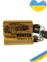 This unique wooden keychain is crafted from natural wood and is a true masterpiece of craftsmanship. Its surface features an exquisite illustration depicting the story of a wild west adventure—a thrilling journey amidst untouched prairies and rugged mountain peaks.