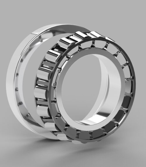 In the development of the Reduction Gearbox project, a key stage was creating a highly accurate CAD model of the 30220 SKM tapered roller bearings.